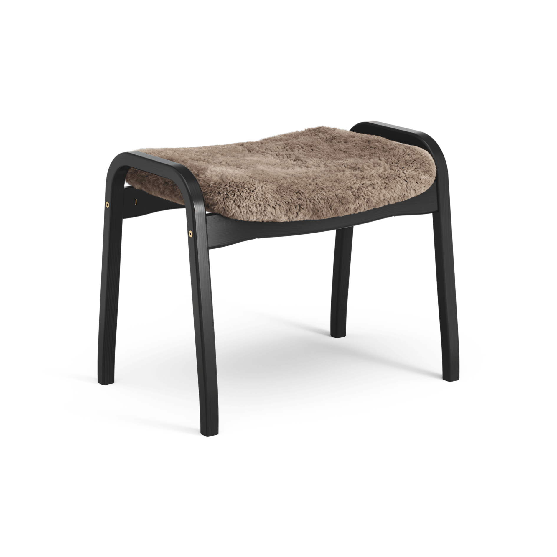 Lamino Footstool Black Oak